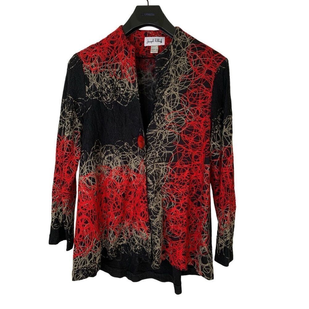 Joseph Ribkoff cardigan jacket abstract women's size 8